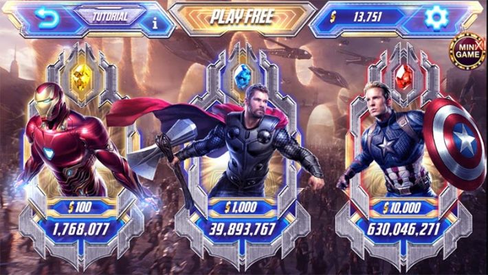 Slot game Avengers luôn mang lại cảm giác phấn khích cho người chơi